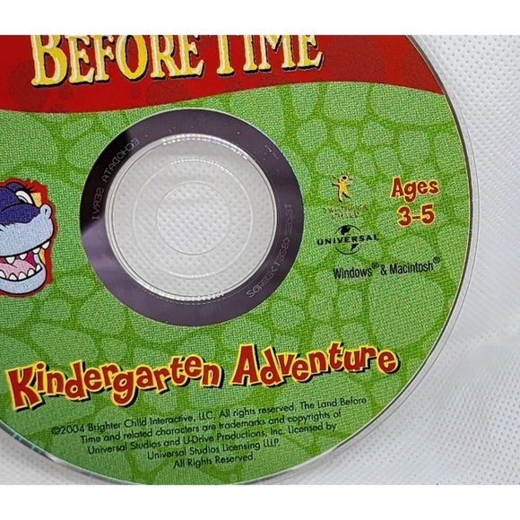 The Land Before Time Ages 3-5 Kindergarten Adventure Learning CD 2004 - Picture 3 of 4